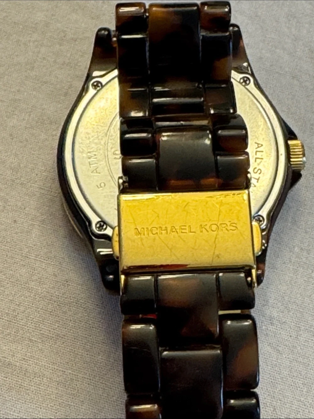 Michael Kors Women’s Tortoiseshell Brown Resin Watch